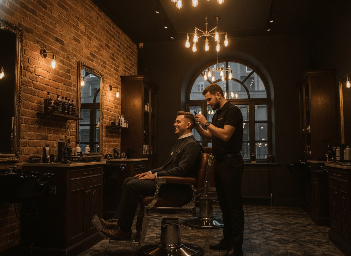 Acto II · Peluquería: el corte en The Lords